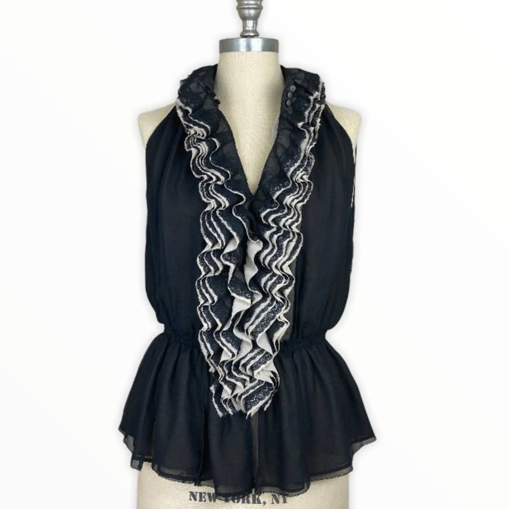 ROBERT RODRIGUEZ x Neiman Marcus Ruffle Peplum Top